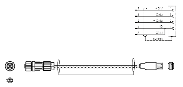 USB Interface Cable connection diagram