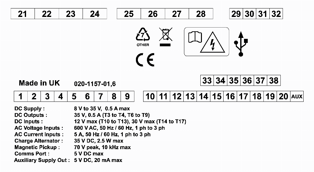 DSEG4500 connection diagram